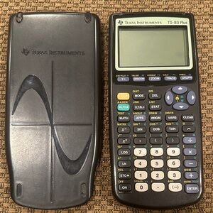 Texas Instruments TI-83 Plus with Black Cover and Multi-Color Keypad